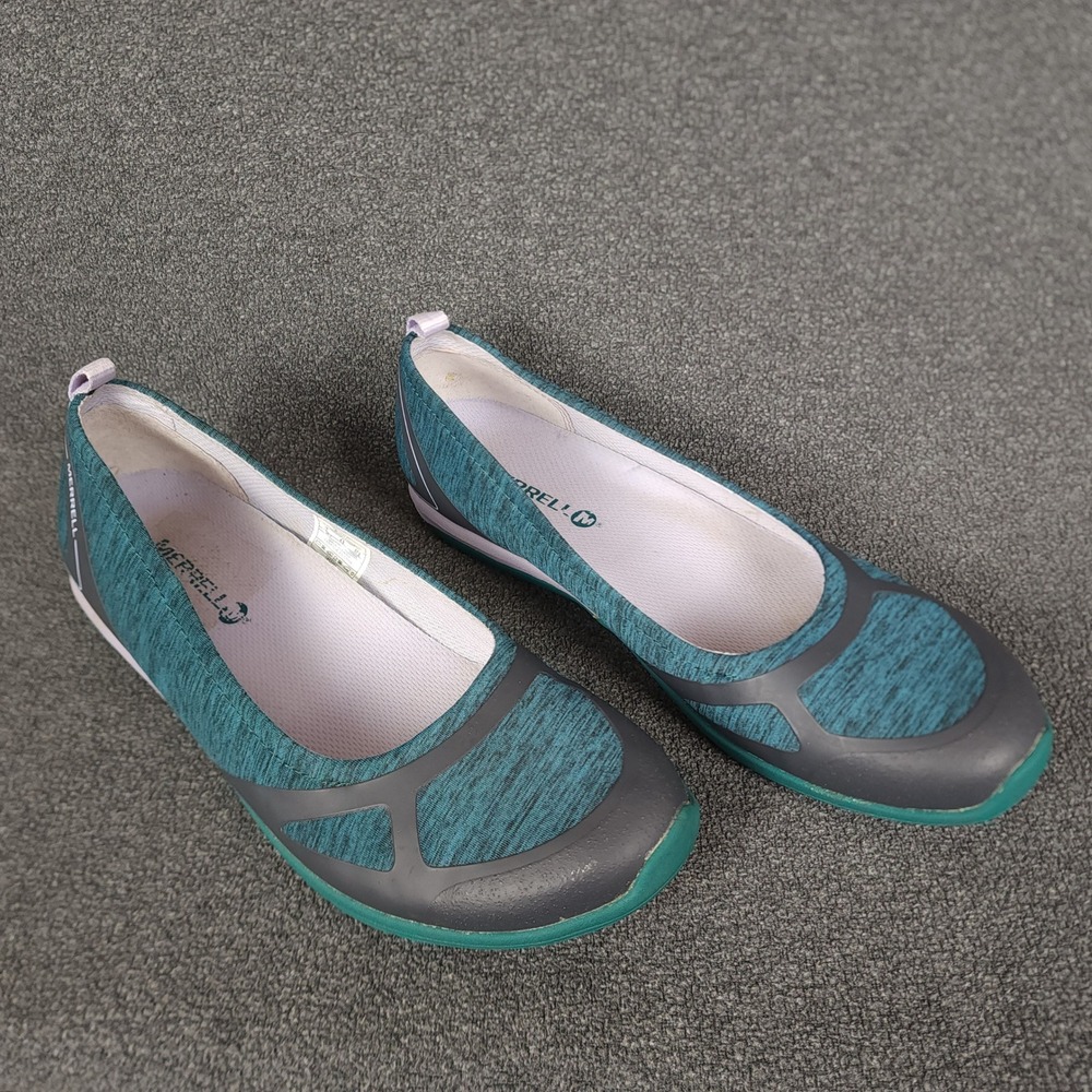 Merrell Womens‎ Teal Lilac Performance Flat Shoes Size 7 US 4.5 UK 37.5 EUR